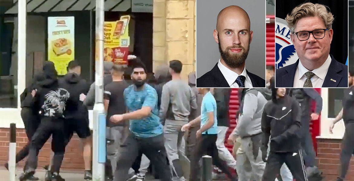Ministern för civilt försvar Carl-Oskar Bohlin och justitieminister Gunnar Strömmer