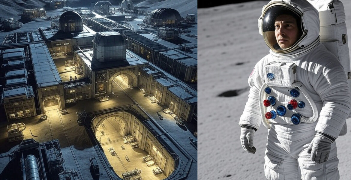 Chinese and Russian Nuclear Powered Moon base