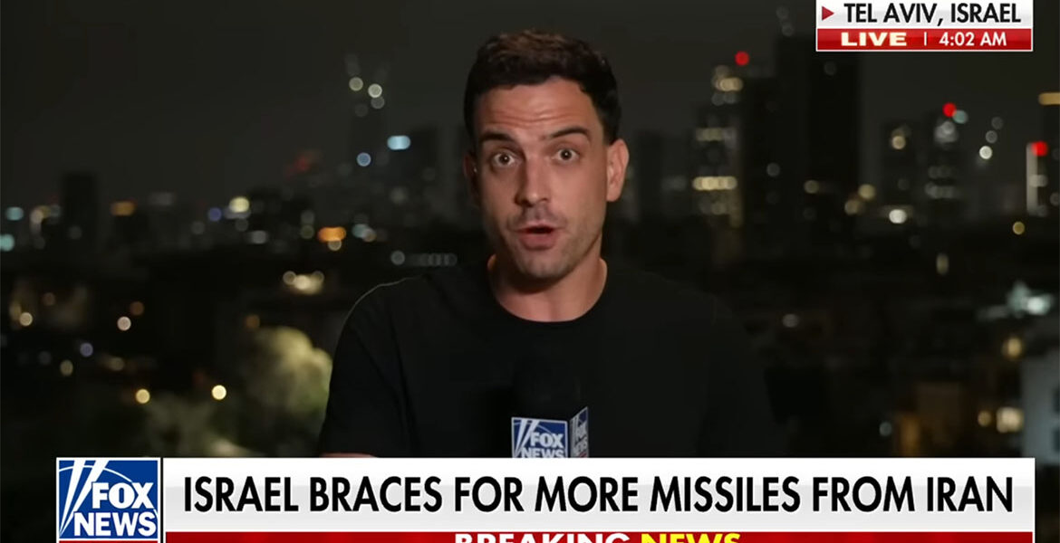 Fox News rapporterar från Tel Aviv, 14 juni, 2025.