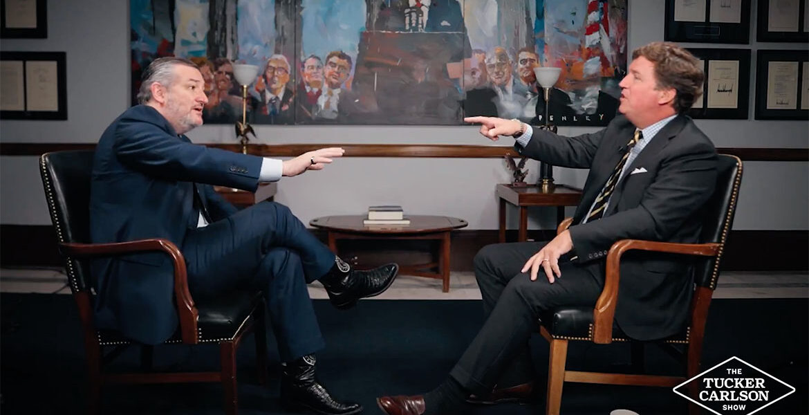 Senator Ted Cruz and Tucker Carlson
