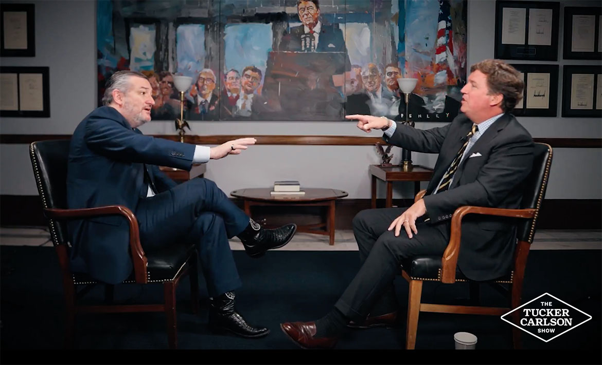 Senator Ted Cruz and Tucker Carlson
