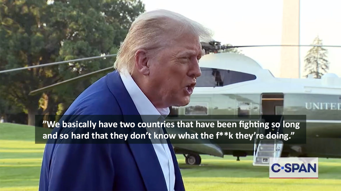 Trump to irsael iran