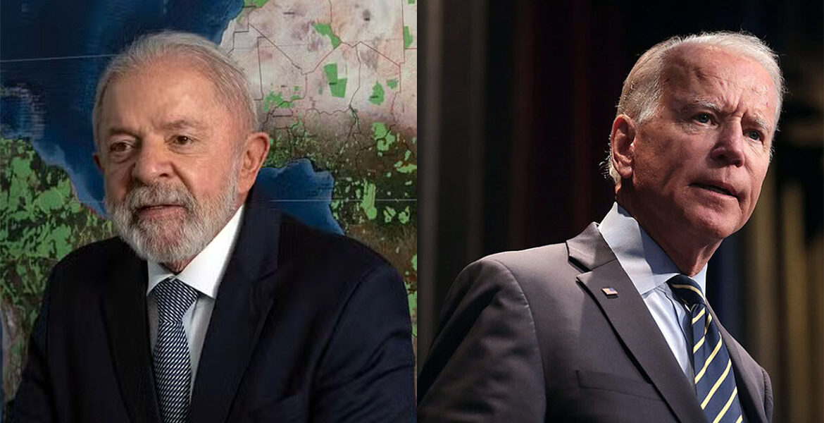 Brasiliens president Lula da Silva och USA:s fd president Joe Biden