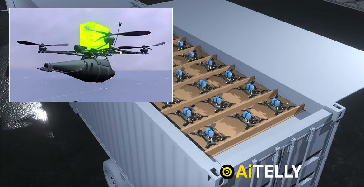 Ukrainska drönare (3D-bild)