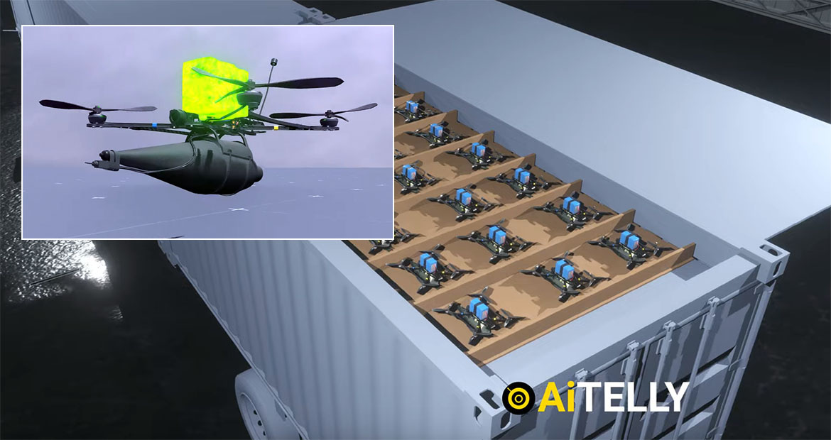 Ukrainska drönare (3D-bild)