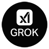 Grok AI logo