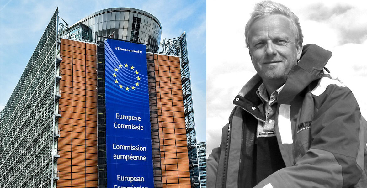 Torkild Berglund och EU-kommissionens högkvarter i Brüssel.