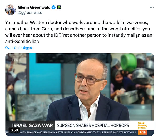 Glenn Greenwald comments on the Genocide in Gaza 2025.