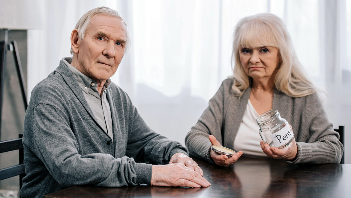 Fattigpensionärer.