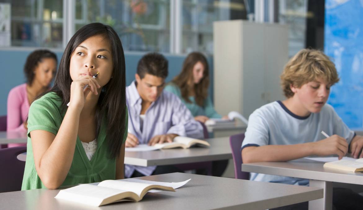 Student/elever i skolan.