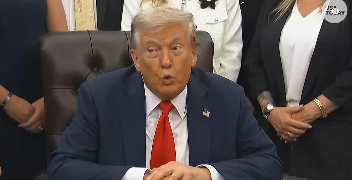 Donald Trumo i Ovala Rummet 26 aug 2025.