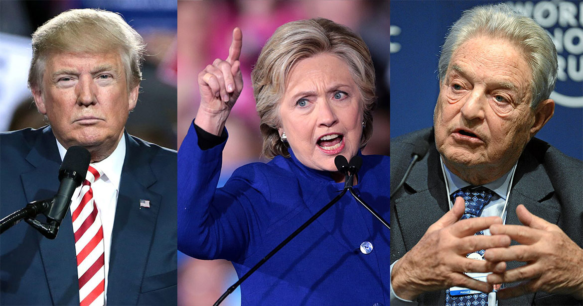 Trump, Clinton och Soros