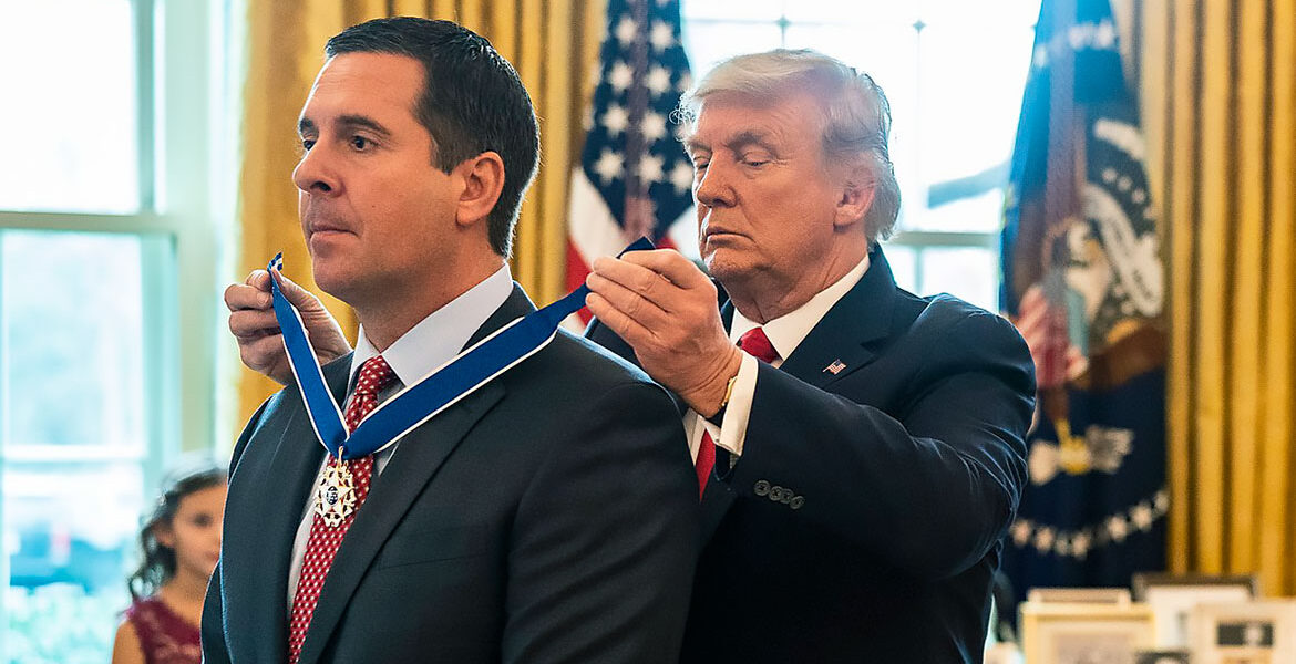 Donald J. Trump and Rep. Devin Nunes, CEO of Trump Media