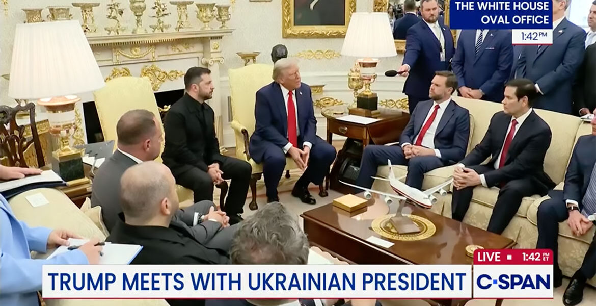 Zelensky och Trump möttes i Vita Huset den 18:e augusti 2025.