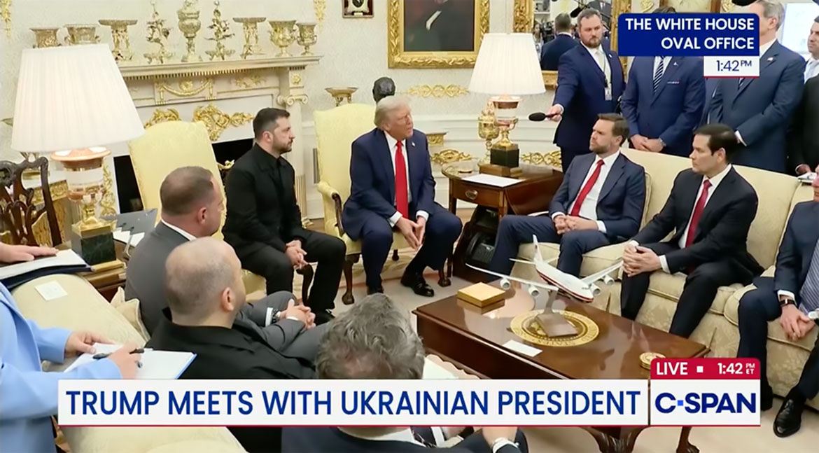 Zelensky och Trump möttes i Vita Huset den 18:e augusti 2025.