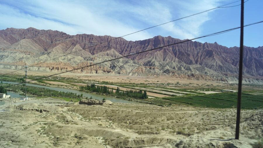 Taklamakanöknen i Xinjiang