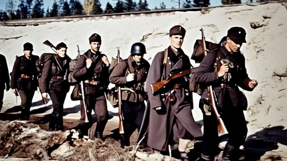 Finska soldater i Karelen, 1944.