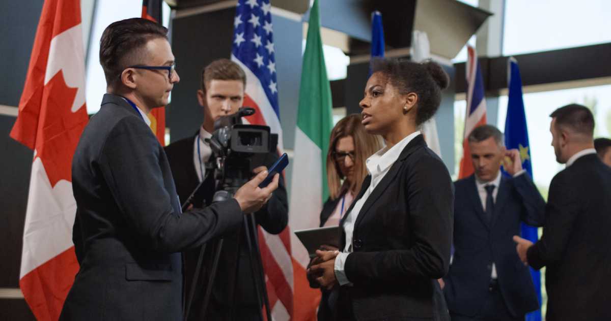 Temabild: journalist och media