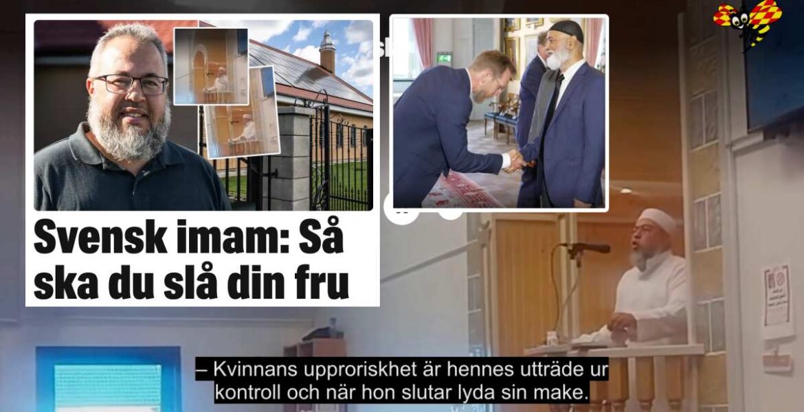Jakob Forssmed bugar inför imam