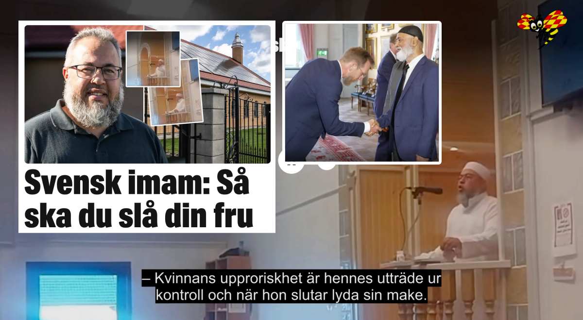Jakob Forssmed bugar inför imam