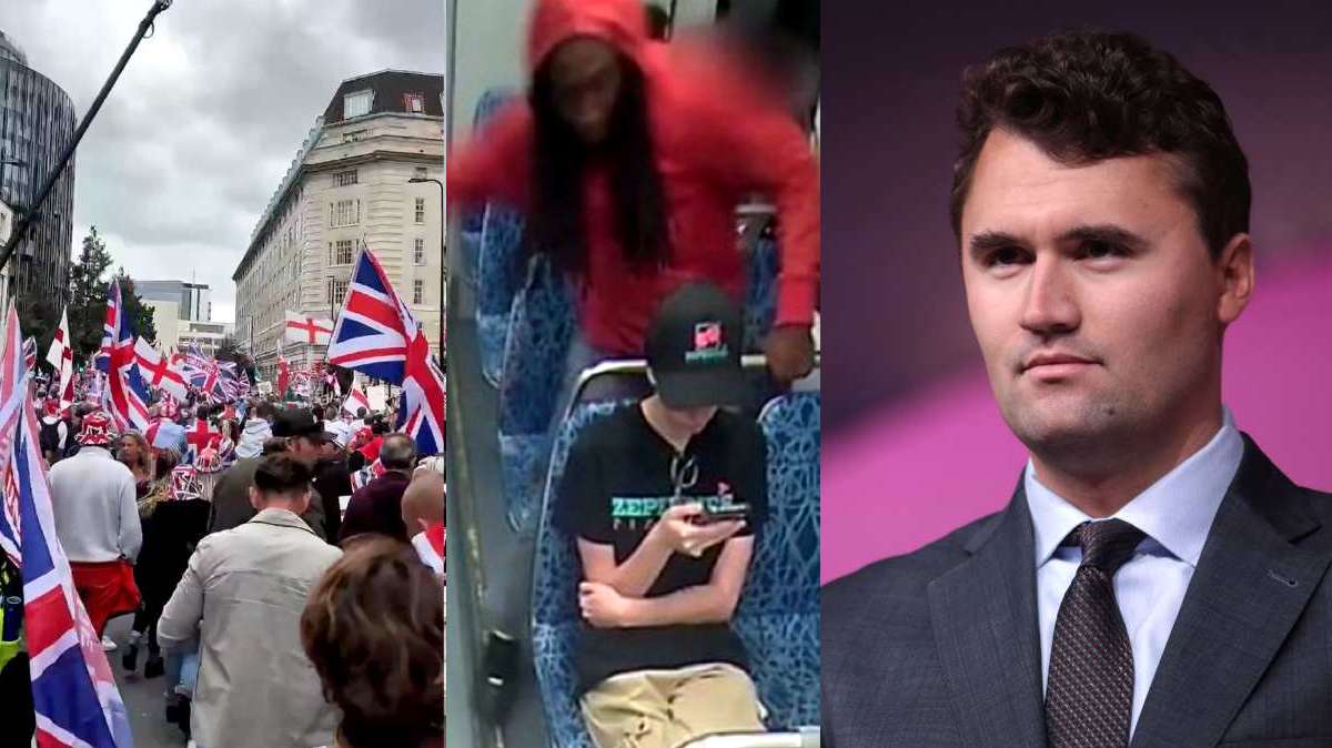 Londonprotesterna, mordet Iryna Zarutska och mordet på Charlie Kirk