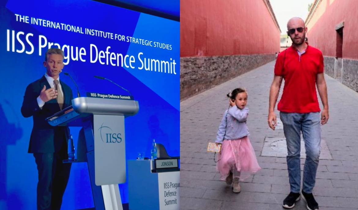 Swedish minister of Defense Pål Jonson and political commentator Arnaud Bertrand