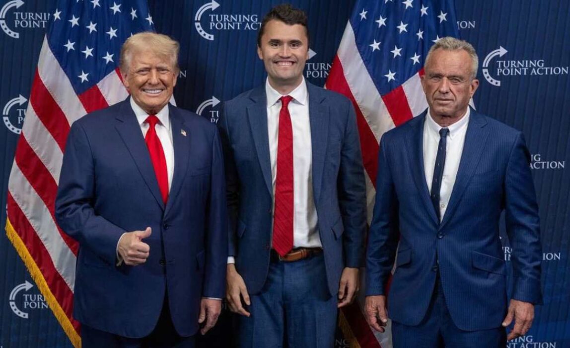 Charlie Kirk, Donald Trump och Robert F Kennedy Jr