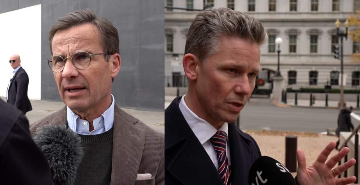 Ulf Kristersson och Pål Jonson | Foton: SVT