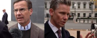 Ulf Kristersson och Pål Jonson | Foton: SVT