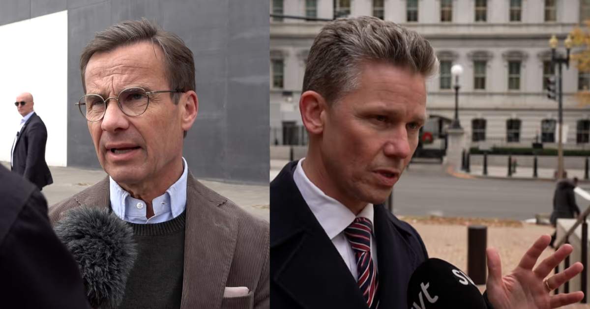 Ulf Kristersson och Pål Jonson | Foton: SVT