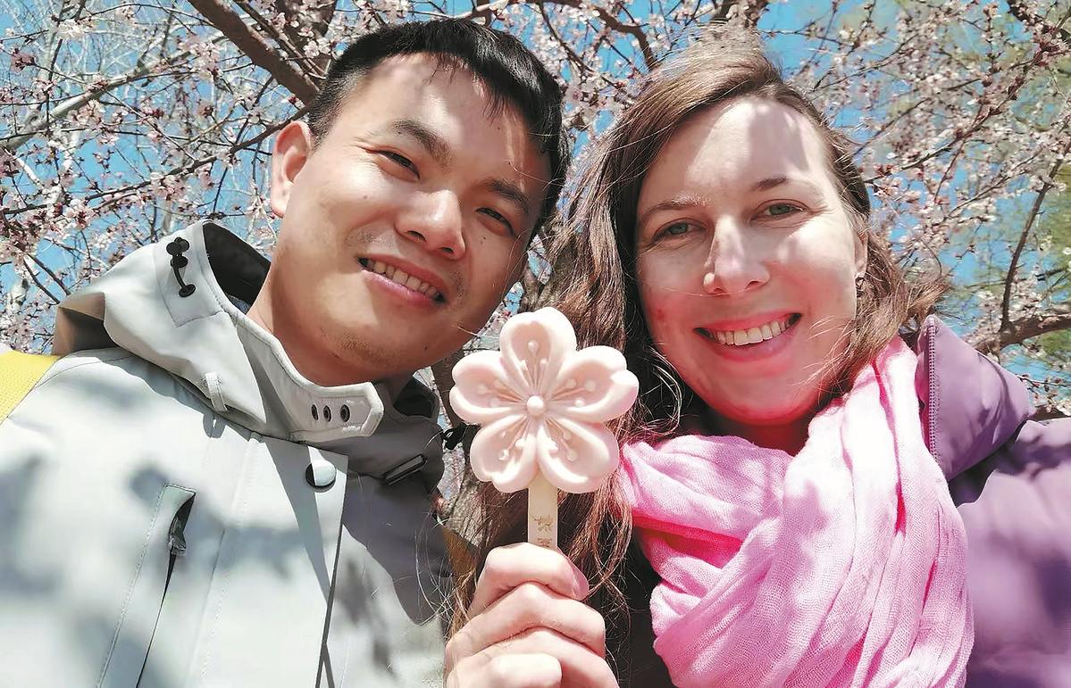 Madeleine King och hennes kinesiske make | Privat foto