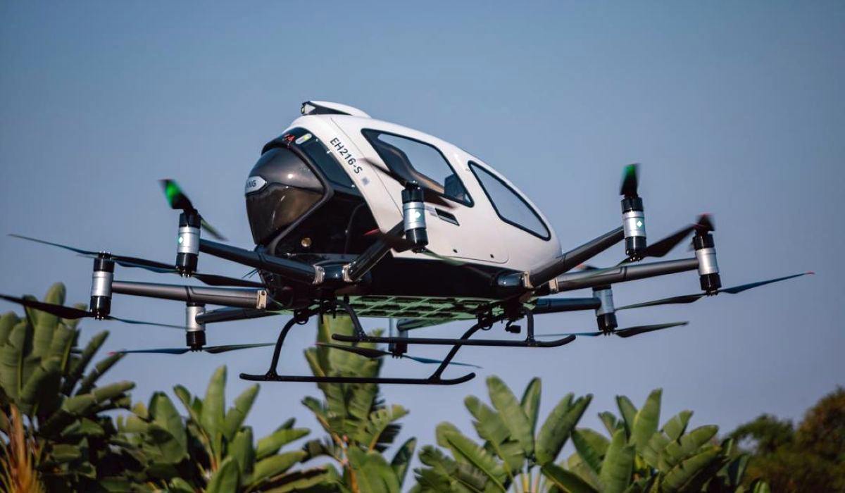 The self flying taxi EHang EH216-S
