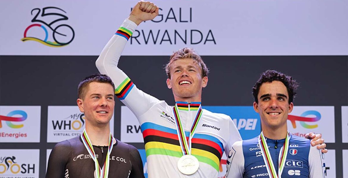 Sweden’s Jakob Söderqvist triumphs in the Men U23 individual time trial in Kigali