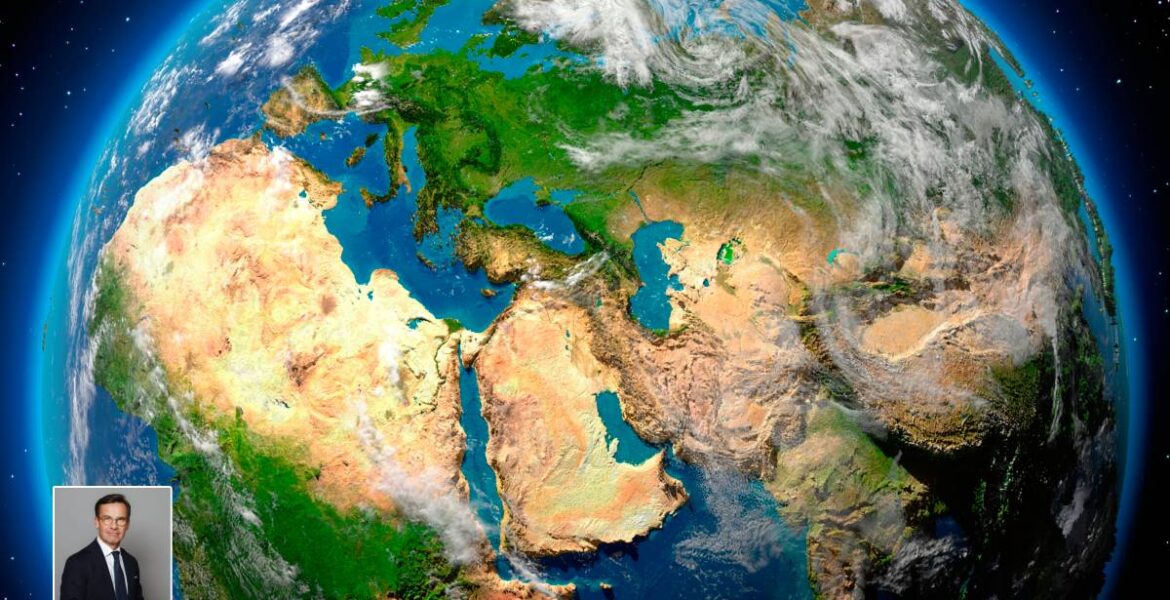 Ulf Kristersson och Sverige är mycket små i jämförelse med Globala Syds enorma areal och folkmängd