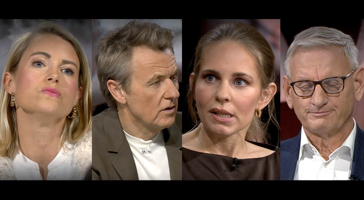 Sara Wimmercranz, Fredrik Skavlan, Malin Ekman och Carl Bildt
