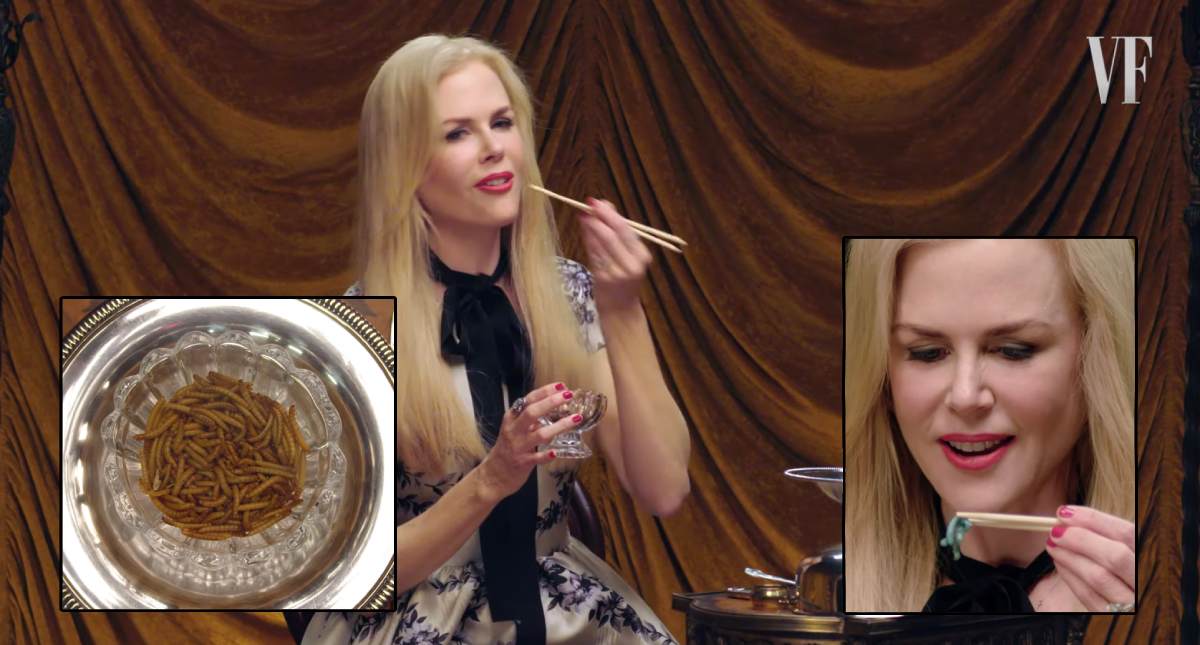 Nicole Kidman gjorde reklam för mask- och insektsätande