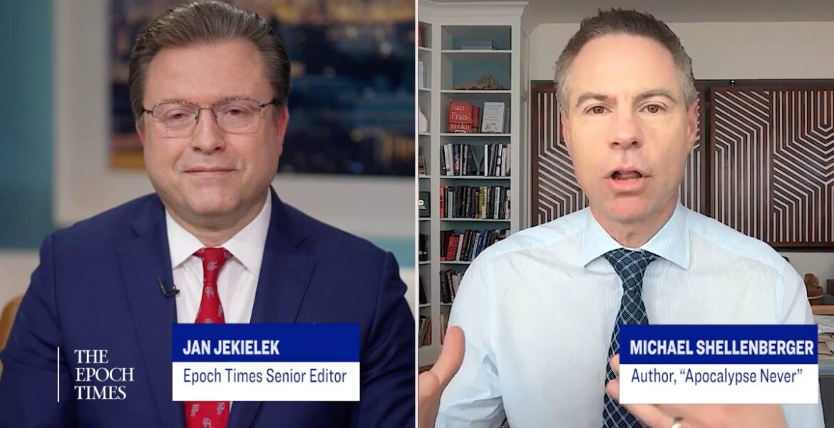 Jan Jekielek and Michael Shellenberger | Photos: Epoch Times and Shellenberger