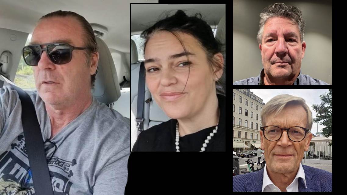 Patrik Sjöberg och Sara Nilsson och till höger Bo Hansson och Danny Raucci