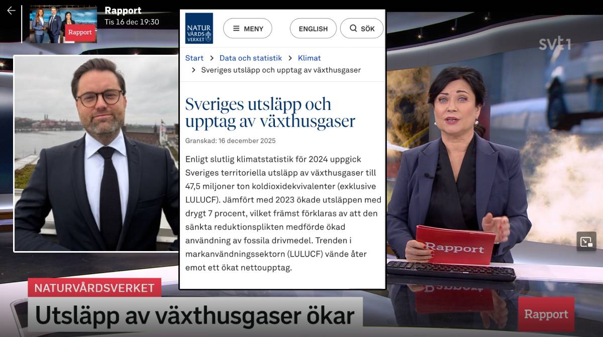 Niklas Gillström påpekar att SVT utelämnade viktiga data