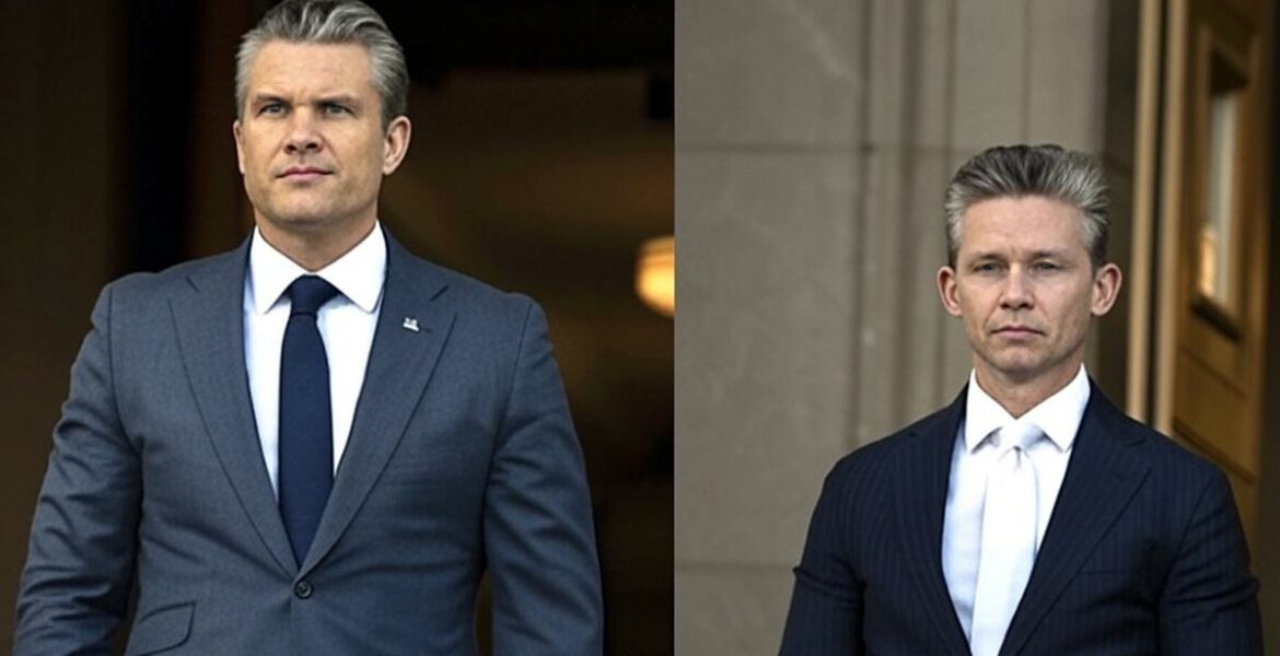 Pete Hegseth och Pål Jonson | AI-bild av Grok