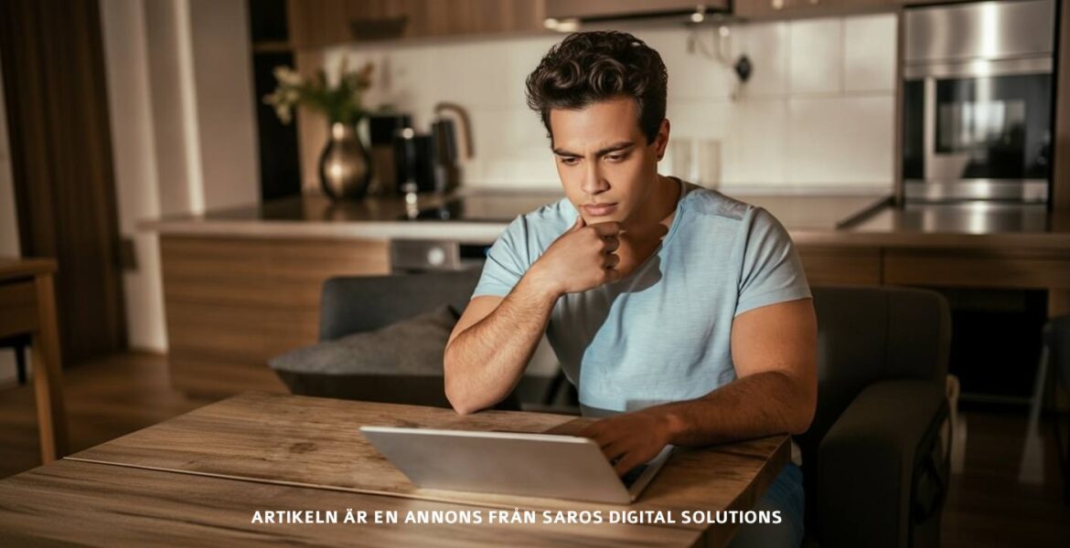 Young man with laptop