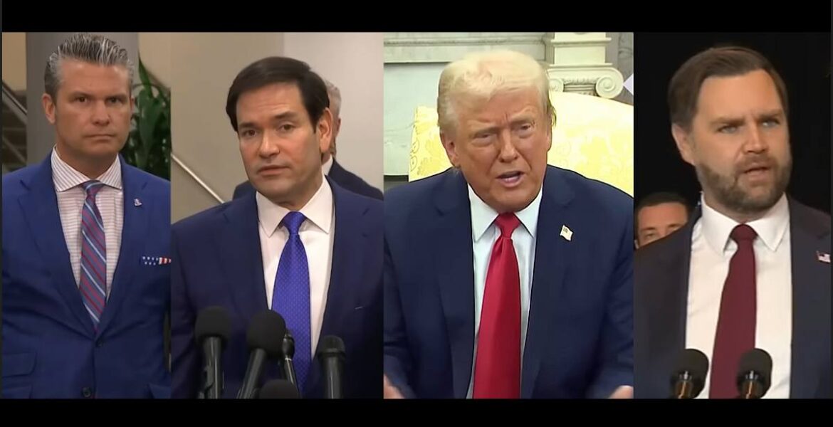 Pete Hegseth, Marco Rubio, Donald Trump och JD Vance