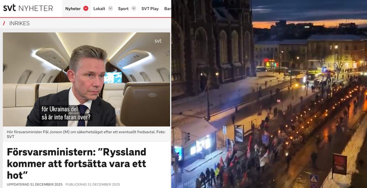 Pål Jonson varnar för fred i Ukraina.