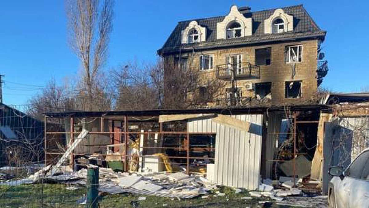 Kherson attackerades av ukrainska drönare