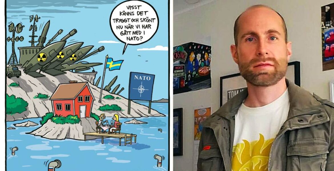 Max Gustafson, satirtecknare