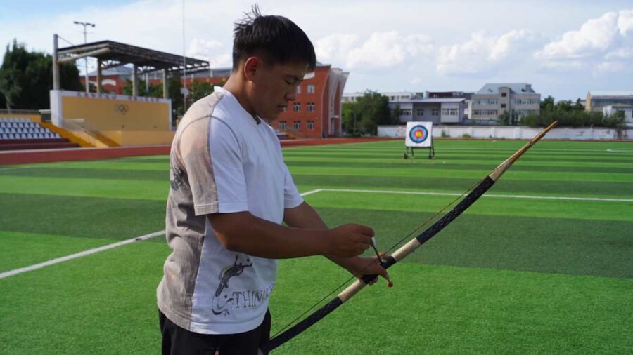 Bågskytteutbildning vid Qapqal County Archery Sports School i Xinjiang | Foto: T. Sassersson NewsVoice