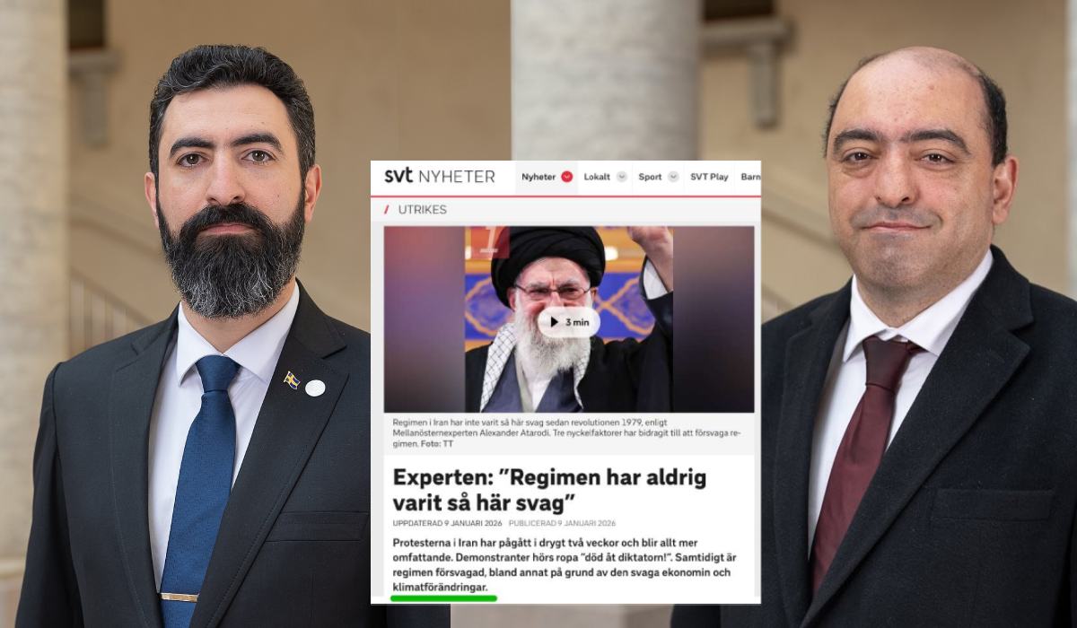 Riksdagspolitikerna Rashid Farivar och Nima Gholam Ali Pour (2026)