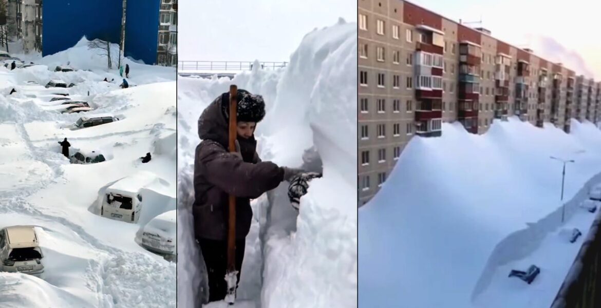 Snöapokalyps drabbar Ryssland