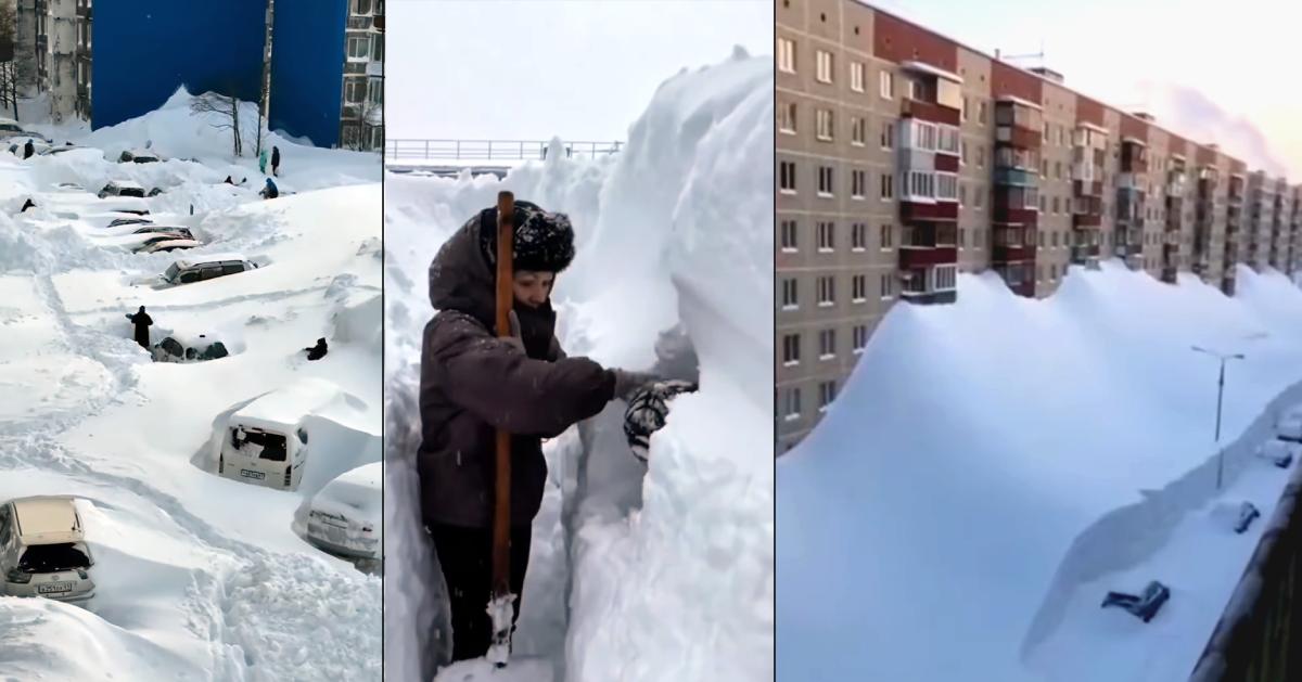 Snöapokalyps drabbar Ryssland