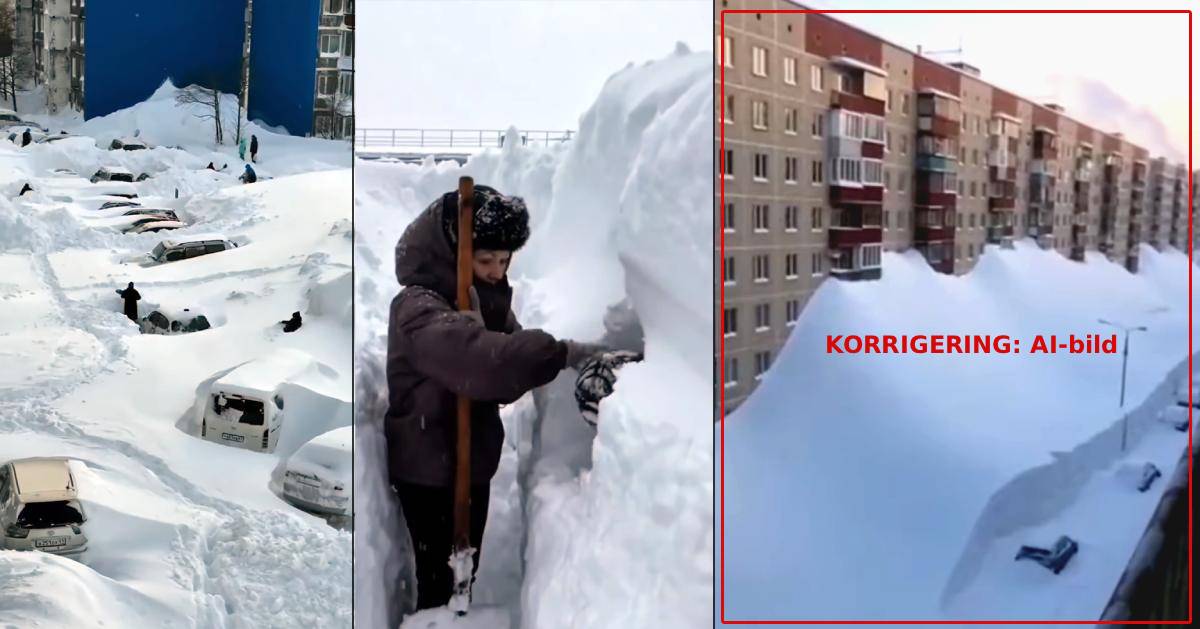 Snöapokalyps drabbar Ryssland